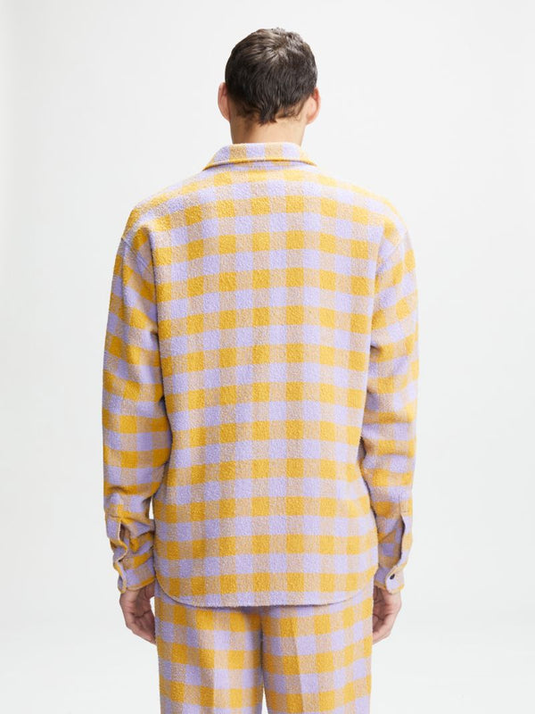 DICKIES - DICKIES X OPENING CEREMONY - TWEED SHIRT LILAC YELLOW CHECK