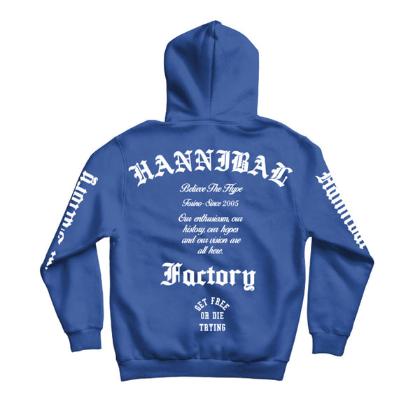 HANNIBAL STORE - XVII YEAR ANNIVERSARY HOODIE BLUE