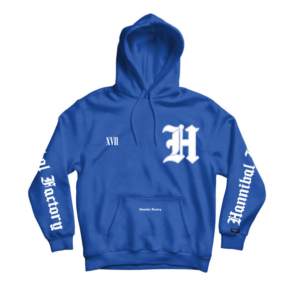 HANNIBAL STORE - XVII YEAR ANNIVERSARY HOODIE BLUE