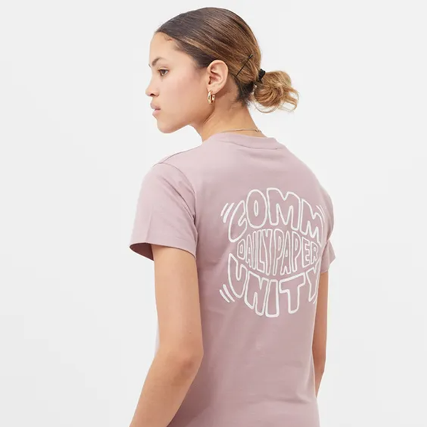 DAILY PAPER - MOZA SS T-SHIRT OLD PINK